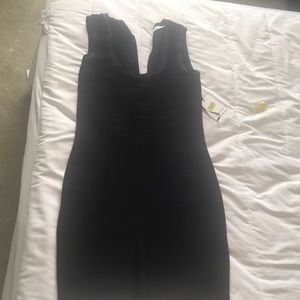 Little black dress hugging all the right places